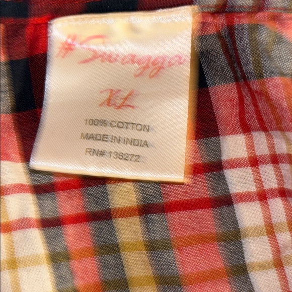 Western Style Plaid Button-Up Shirt - Picture 7 of 7